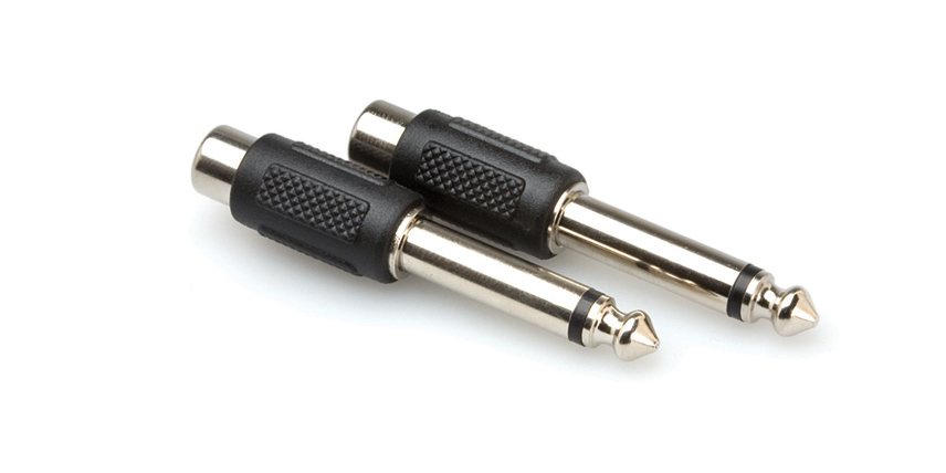 (image for) Audio Adapters-RCA Female to 1/4 Inch Male-Pair of 2