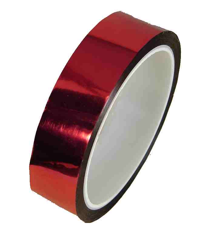 (image for) Metallic Hoop Tape-1 IN X36 YD-Red-Pro Sheen